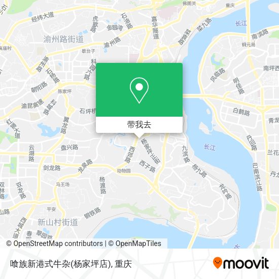 喰族新港式牛杂(杨家坪店)地图
