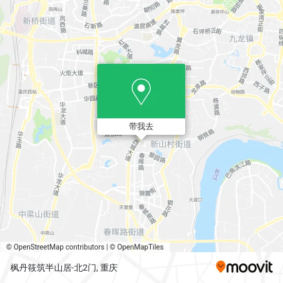 枫丹筱筑半山居-北2门地图
