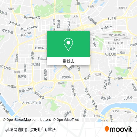琪琳网咖(渝北加州店)地图