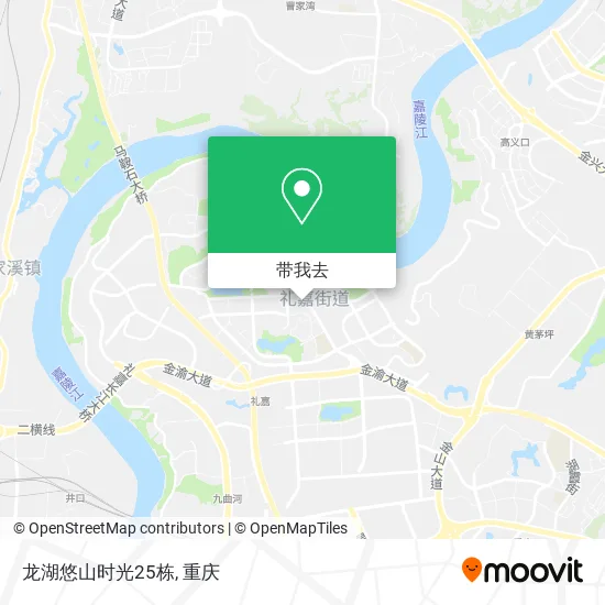 龙湖悠山时光25栋地图