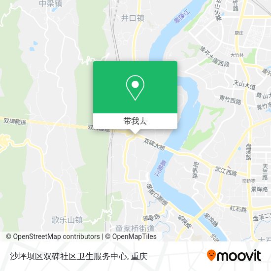 沙坪坝区双碑社区卫生服务中心地图