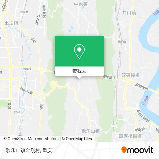 歌乐山镇金刚村地图