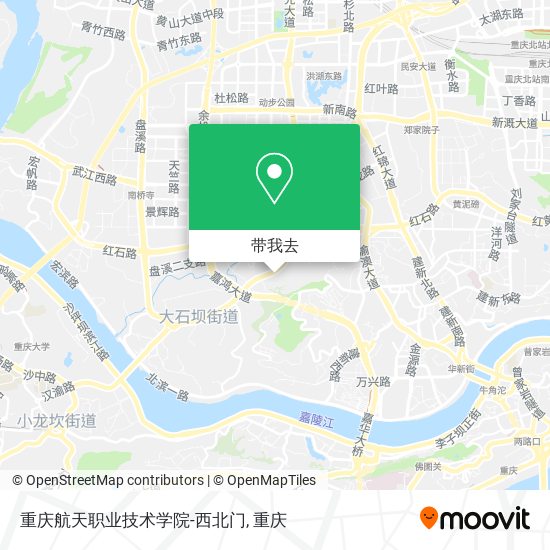重庆航天职业技术学院-西北门地图