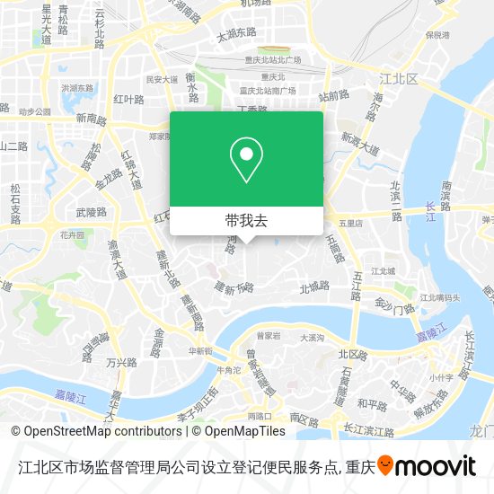 江北区市场监督管理局公司设立登记便民服务点地图