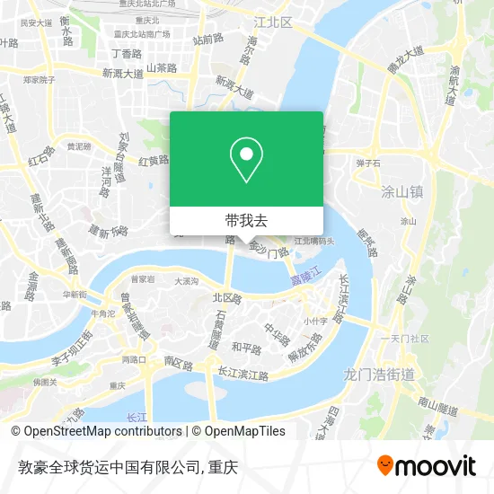敦豪全球货运中国有限公司地图