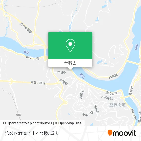 涪陵区君临半山-1号楼地图