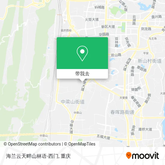 海兰云天畔山林语-西门地图