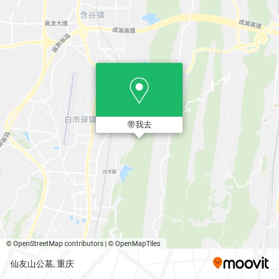 仙友山公墓地图