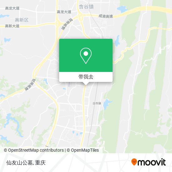 仙友山公墓地图