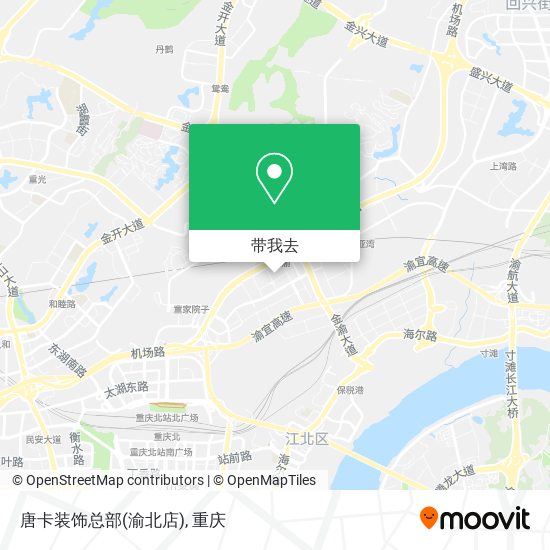 唐卡装饰总部(渝北店)地图