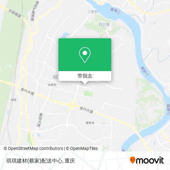 琪琪建材(蔡家)配送中心地图