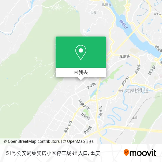 51号公安局集资房小区停车场-出入口地图