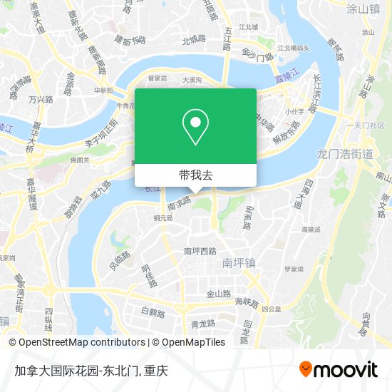 加拿大国际花园-东北门地图