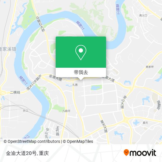 金渝大道20号地图