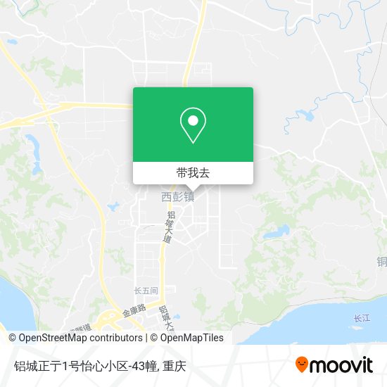 铝城正亍1号怡心小区-43幢地图