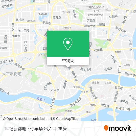 世纪新都地下停车场-出入口地图