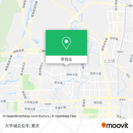 大学城众众车地图