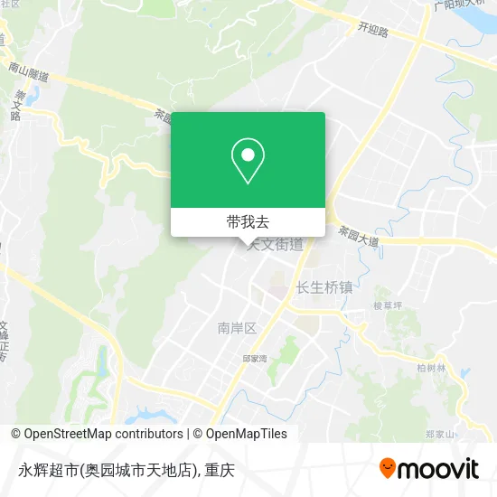永辉超市(奥园城市天地店)地图