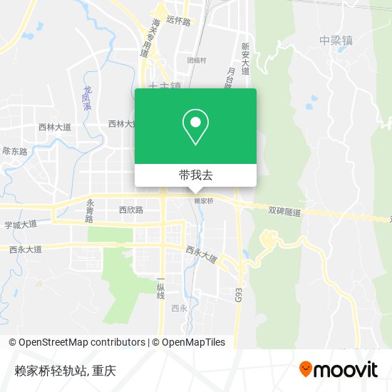 赖家桥轻轨站地图