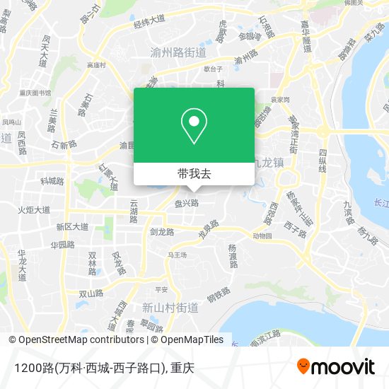 1200路(万科·西城-西子路口)地图