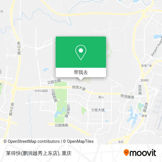 莱得快(鹏润越秀上东店)地图