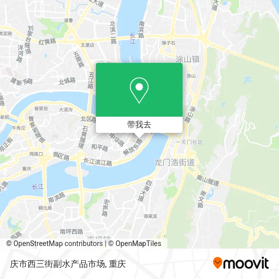 庆市西三街副水产品市场地图