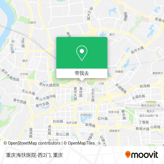 重庆海扶医院-西2门地图