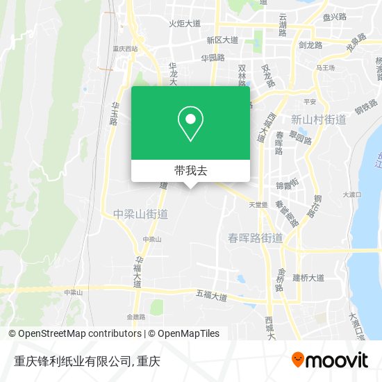 重庆锋利纸业有限公司地图