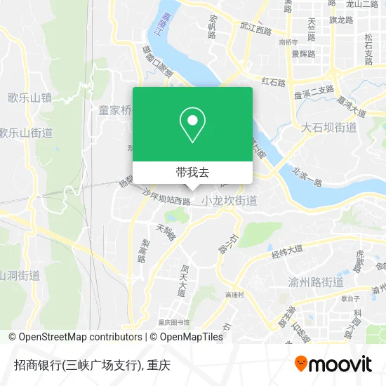 招商银行(三峡广场支行)地图