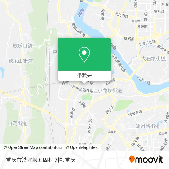 重庆市沙坪坝五四村-7幢地图