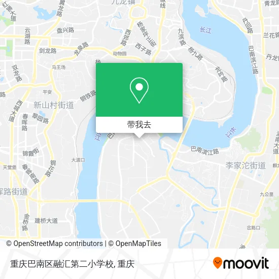 重庆巴南区融汇第二小学校地图