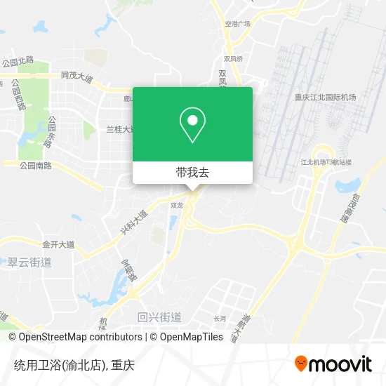 统用卫浴(渝北店)地图