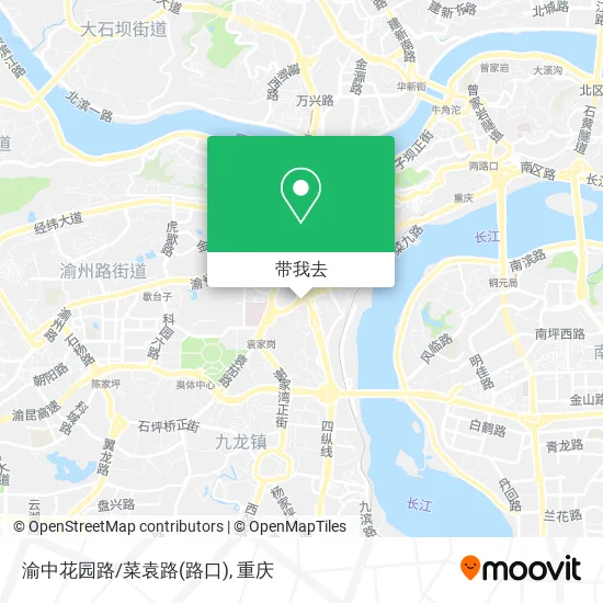 渝中花园路/菜袁路(路口)地图