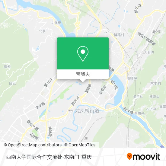 西南大学国际合作交流处-东南门地图
