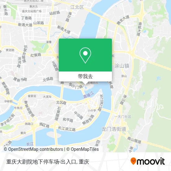 重庆大剧院地下停车场-出入口地图