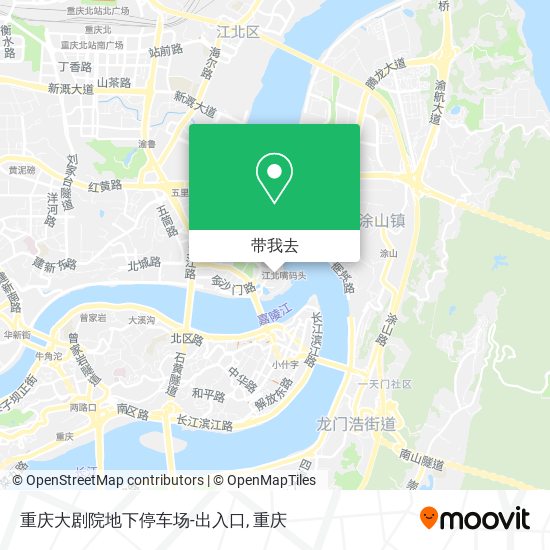 重庆大剧院地下停车场-出入口地图