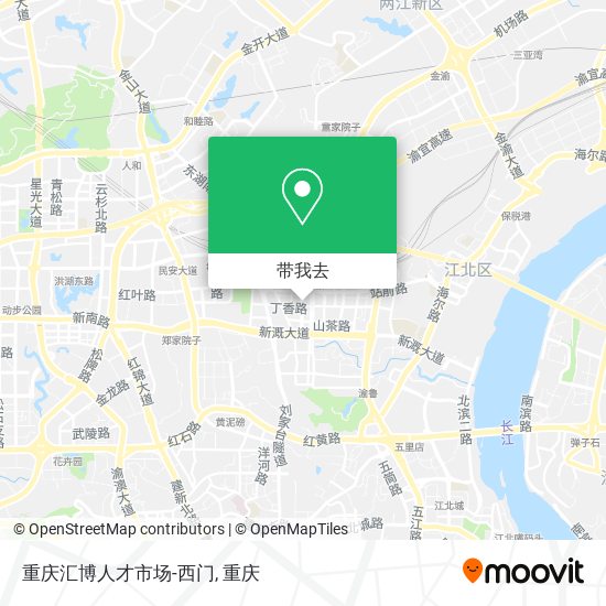 重庆汇博人才市场-西门地图