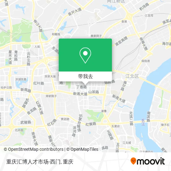 重庆汇博人才市场-西门地图
