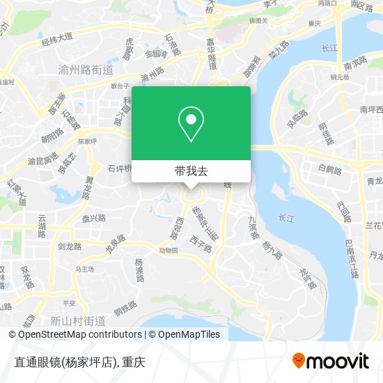 直通眼镜(杨家坪店)地图