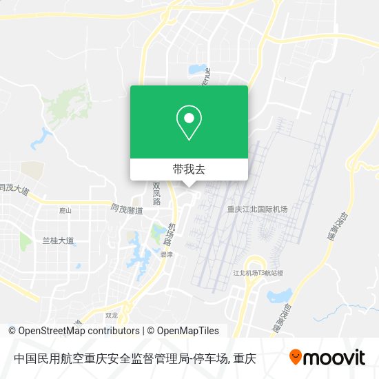 中国民用航空重庆安全监督管理局-停车场地图