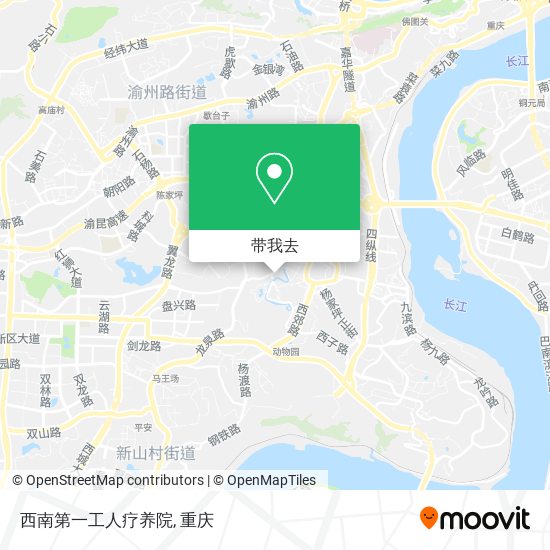 西南第一工人疗养院地图