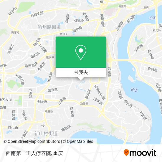 西南第一工人疗养院地图