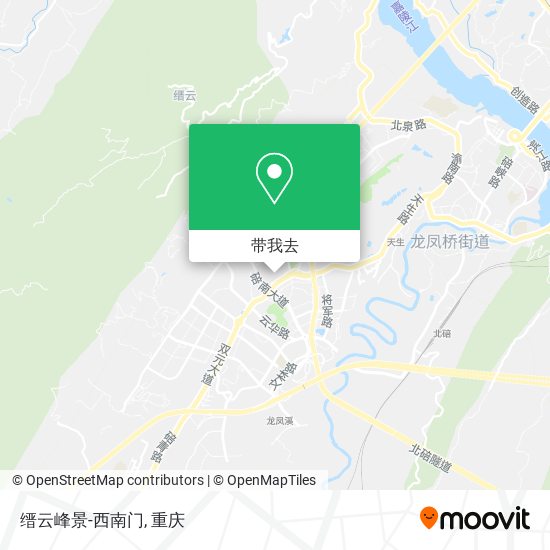 缙云峰景-西南门地图