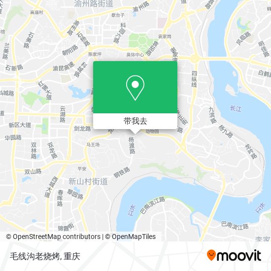 毛线沟老烧烤地图