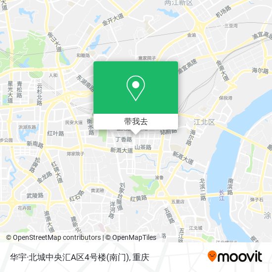 华宇·北城中央汇A区4号楼(南门)地图