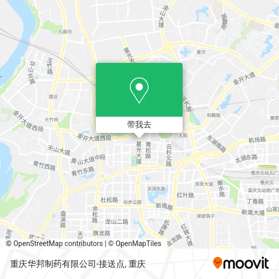 重庆华邦制药有限公司-接送点地图