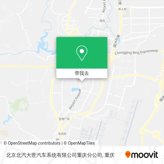 北京北汽大世汽车系统有限公司重庆分公司地图