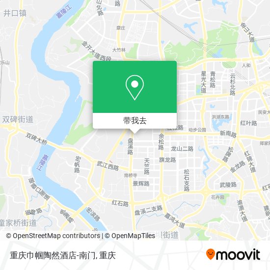 重庆巾帼陶然酒店-南门地图