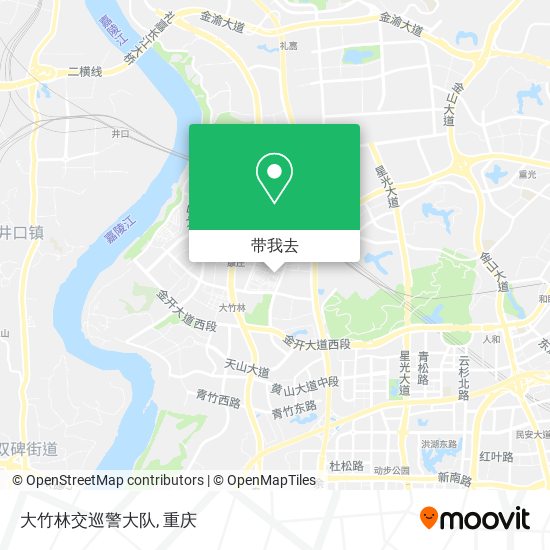 大竹林交巡警大队地图