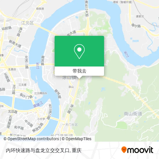 内环快速路与盘龙立交交叉口地图